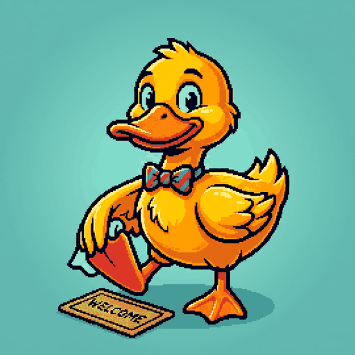 Tiny Doormat Duck logo